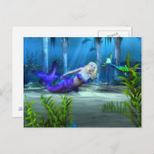 マーメイドのアット遊ハガキ ポストカード (正面/裏面)