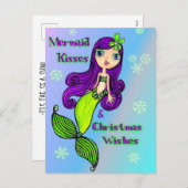 マーメイドのクリスマスポストカード シーズンポストカード (正面/裏面)