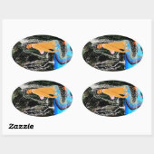 マーメイドのグロット 楕円形シール (シート)