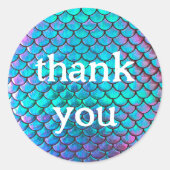 マーメイドのスケールパ感謝していターン ラウンドシール (正面)