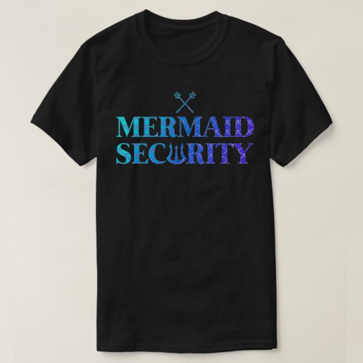 マーメイドのセキュリティプールテーブル Tシャツ (デザイン正面)