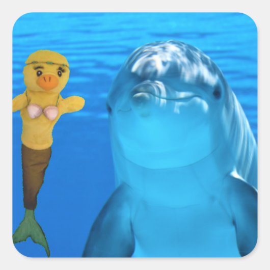 マーメイドのダンニ スクエアシール (正面)