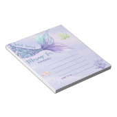 マーメイドのテール誕生日タイムカプセルメッセージ ノートパッド (アングル)