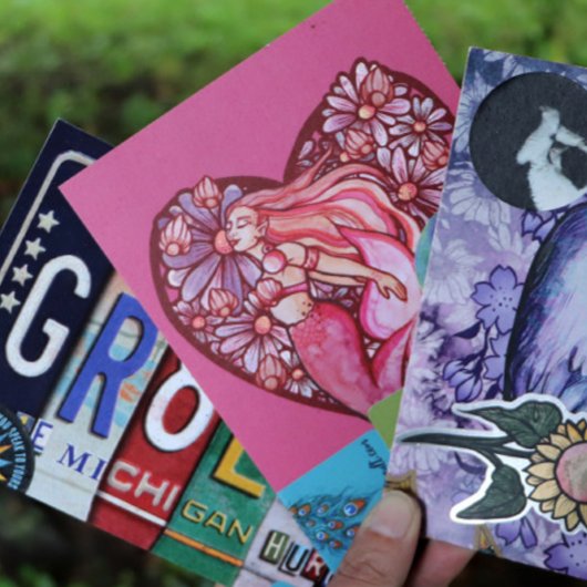 マーメイドのハート ポストカード