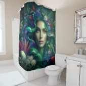 「マーメイドのフローラ天国」 シャワーカーテン (インサイチュ)