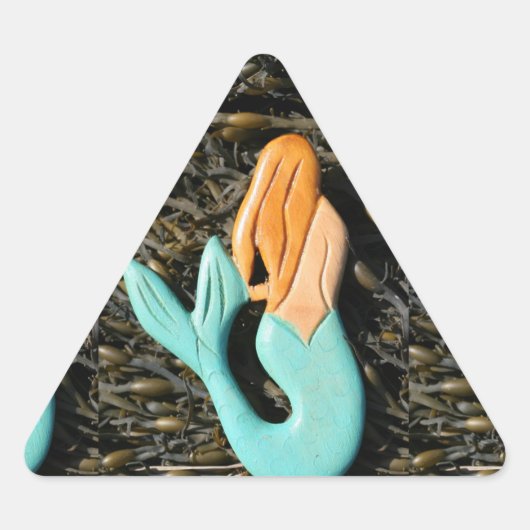 マーメイドのブルーシール 三角形シール (正面)