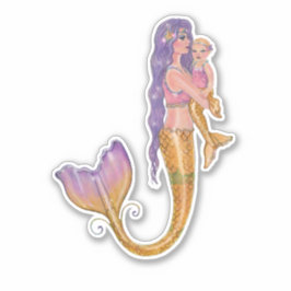マーメイドのママとベビーバイルネ・ラヴォワ シール