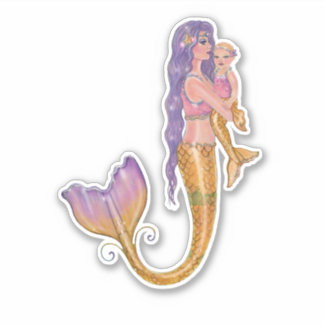 マーメイドのママとベビーバイルネ・ラヴォワ シール