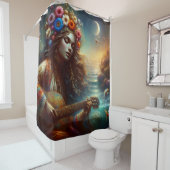 『マーメイドのメロディック・オアシス』 シャワーカーテン (インサイチュ)