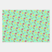 マーメイドのレインボーお洒落タメの誕生日 ラッピングペーパーシート (正面3)