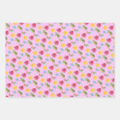 マーメイドのレインボーお洒落タメの誕生日 ラッピングペーパーシート (正面2)