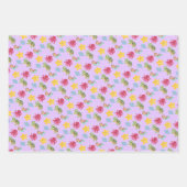 マーメイドのレインボーお洒落タメの誕生日 ラッピングペーパーシート (正面)