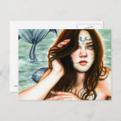 マーメイドの嘆きの葉書 ポストカード (正面/裏面)