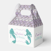 マーメイドの好意ボックス、誕生日パーティーの装飾 フェイバーボックス (正面サイド)