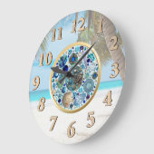 マーメイドの宝物1 ラージ壁時計 (傾斜)