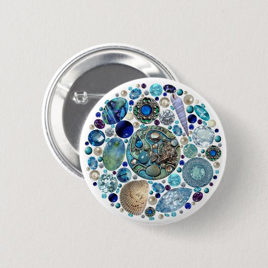 マーメイドの宝物1 缶バッジ (正面&裏面)