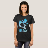 マーメイドの幸せ - Marcy 名前 Tシャツ (正面フル)