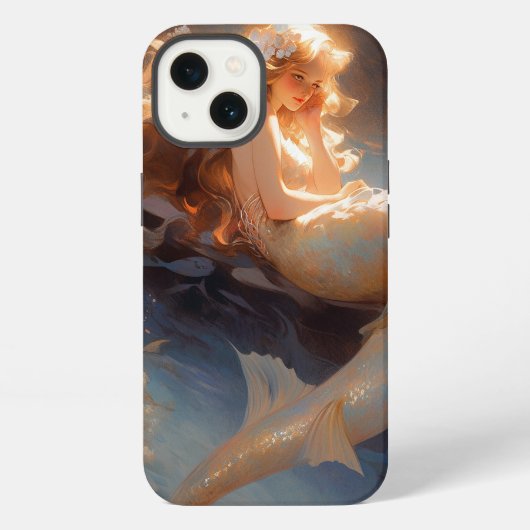 マーメイドの幻想芸術 iPhoneケース (裏面)