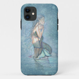 マーメイドの幻想芸術 iPhoneケース 母と子 iPhone 11 ケース