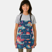 マーメイドの水の色のパタカラフルーン エプロン (インサイチュ)