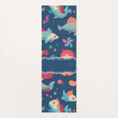 マーメイドの水の色のパタカラフルーン ヨガマット (正面)