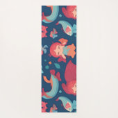 マーメイドの水の色のパタカラフルーン ヨガマット (裏面)