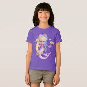 マーメイドの水彩画Tシャツ Tシャツ (正面フル)