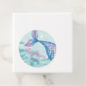 マーメイドの水彩誕生日ありがとう フェイバータグ (インサイチュ)