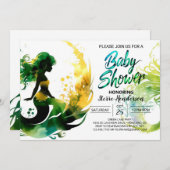 マーメイドの海の冒険:ベビーシャワー 招待状 (正面/裏面)