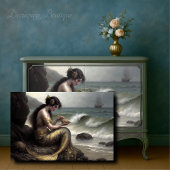 マーメイドの海の巻物の金ゴールド・デコページ 薄葉紙