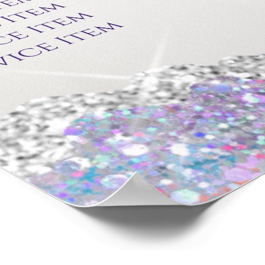 マーメイドの続投の価格表ポスター ポスター (角)