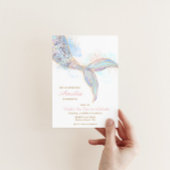 マーメイドの誕生日パーティーの招待 – 海の下 招待状