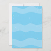 マーメイドの誕生日パーティー招待状をクールにしよう 招待状 (裏面)