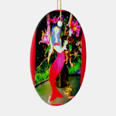 マーメイドの赤い美しいとマルティーニ セラミックオーナメント (右)