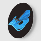 マーメイドの青い時計 ラージ壁時計 (傾斜)