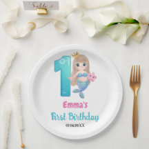 マーメイドの1歳の誕生日パーティー
