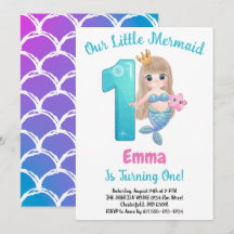 マーメイドの1歳の誕生日パーティー