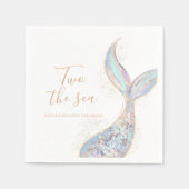 マーメイドの2nd誕生日 スタンダードカクテルナプキン (正面)