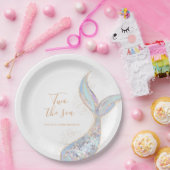 マーメイドの2nd誕生日 ペーパープレート (パーティー)