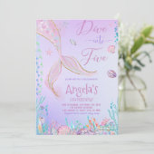 マーメイドの5歳誕生日パーティーに飛び込もう 招待状 (スタンド正面)