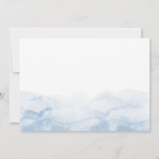 マーメイドの5歳誕生日パーティーの写真 招待状 (裏面)