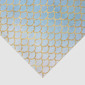 マーメイドはかりで測アイスブルー金ゴールドグリッターエレガント 薄葉紙 (詳細)