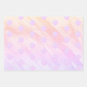 マーメイドはかりで測ウォーターカラフルカラー背景 ラッピングペーパーシート (正面)