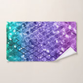 マーメイドはかりで測オンユニコーンガールズグリッター#19 バスタオルセット (ハンドタオル)