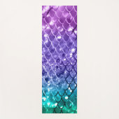 マーメイドはかりで測オンユニコーンガールズグリッター#19 ヨガマット (正面)