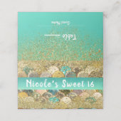 マーメイドはかりで測カスケーディング金ゴールドグリッターテーブルシート プレイスカード (外部開封)