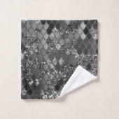 マーメイドはかりで測グリッター#7 (フェイクグリッター) #shiny バスタオルセット (ウォッシュタオル)