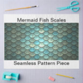 マーメイドはかりで測デコップシームレスな背景アクア 薄葉紙 (クラフト)