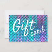 マーメイドはかりで測バックグラウンドギフトカード (正面)