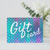 マーメイドはかりで測バックグラウンドギフトカード (スタンド正面)